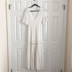 Boho Maternity Maxi Dress, Baltic Born Size: Sm